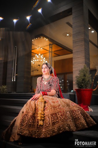 Bridal Lehenga Portrait by Sakshi Saluja Makeovers